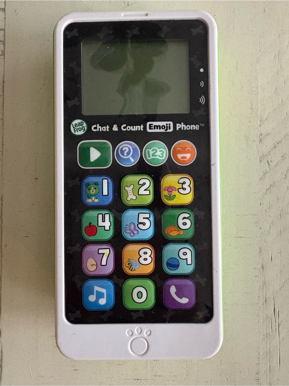LeapFrog Chat & Count Emoji Phone - White with Green Accents